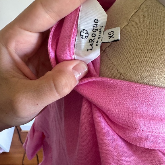 La Roque Chic Pink Ruffle Blouse - Picture 4 of 4